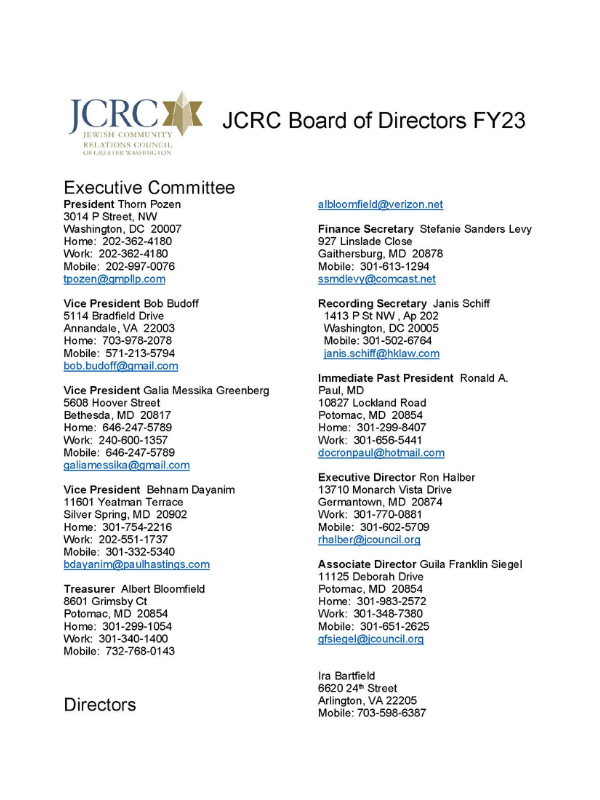 FY23 Board Roster (Updated 09-20-22