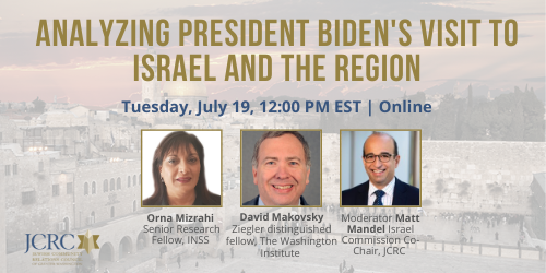 Analyzing President Biden's Visit to Israel and the Region