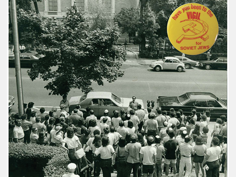 1975 - Daily vigil outside of Soviet embassy